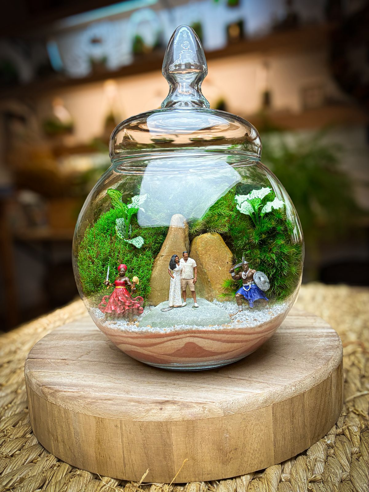 Personalizado Casal - Iansã e Ogum - 25cm de altura